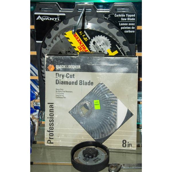 LOT OF NEW ASSORTED SAW BLADES