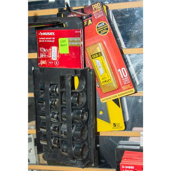 HUSKY 9PCS SOCKET SET WITH ASSORTED BOX