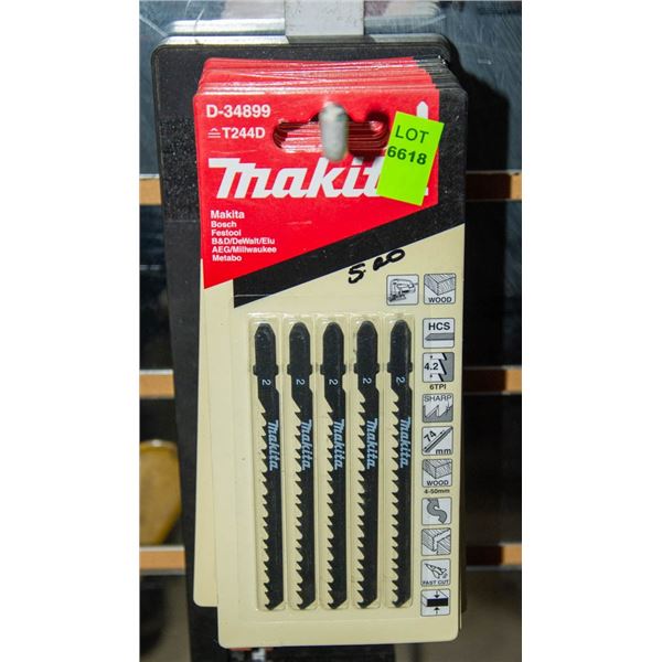 LARGE LOT OF MAKITA D-34899 SAW BLADES