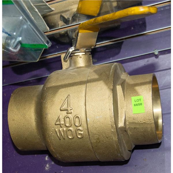 4 400 W0G BRASS VALVE