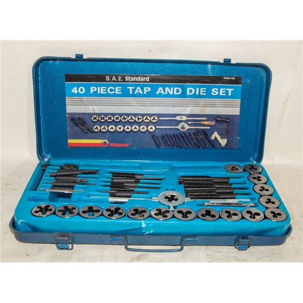 SAE STANDARD 40PCS TAP AND DIE SET AS IS