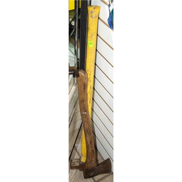 CUTTING AXE AND SLEDGE HAMMER