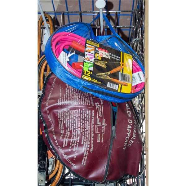 LOT OF TWO BOOSTER CABLE KITS
