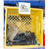 Image 1 : MILK CRATE OF HEAVY DUTY NUTS AND BOLTS
