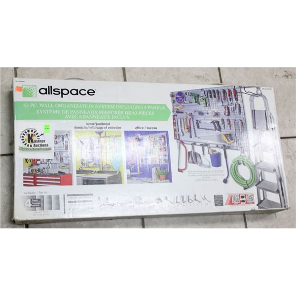 ALLSPACE 63PCS WALL ORGANIZATION SYSYTEM