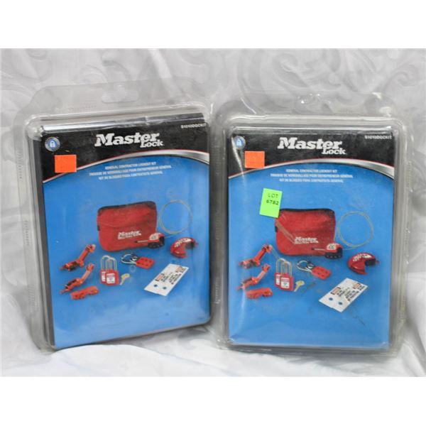LOT OF TWO MASTERLOCK GENERAL CONTRACTOR