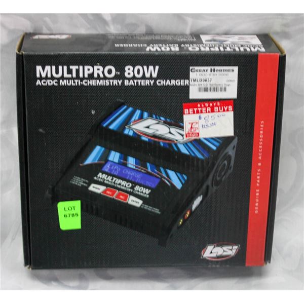 MULTIPRO 80W ACDC MULTI CHEMISTRY BATTERY CHARGER