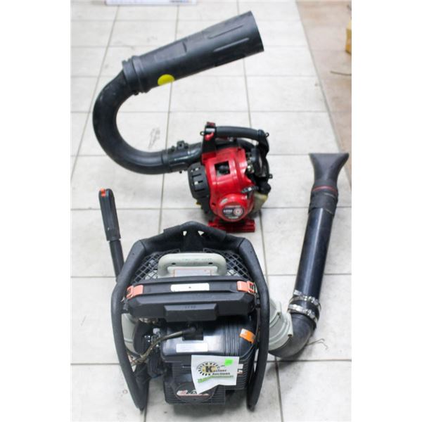 ECHO GAS BLOWER PACK AND TROY-BILT BLOWER