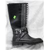 DONNA KAREN WOMENS SIZE 8.5 STUDDED ZIP UP BOOTS