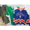LOT OF THREE MENS TOPS; TWO JERSEYS AND ONE DENVER