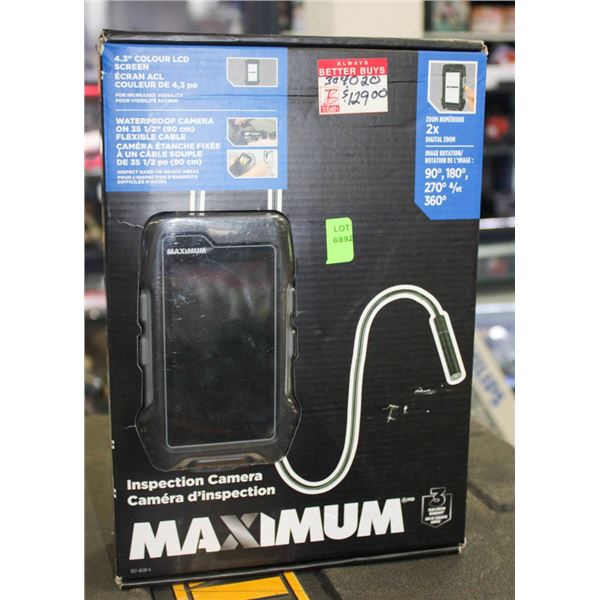 MAXIMUM 4.3" COLOR LCD SCREEN INSPECTION CAMERA