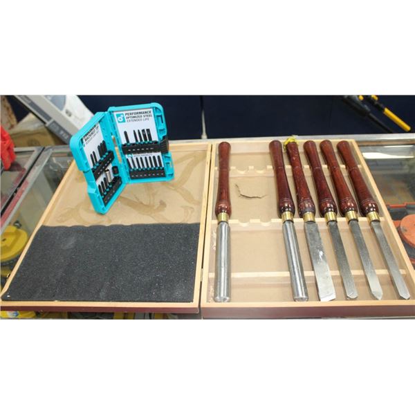 KING CANADA PARTIAL CHISEL SET AND MIKITA BIT SET