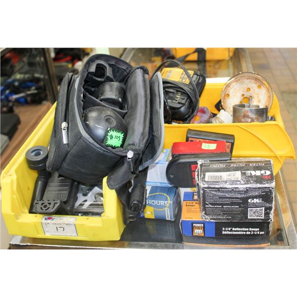 LARGE LOT OF TOOL ACCESSORIES, FILTERS AND MISC