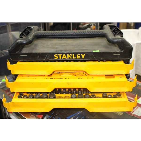 STANLEY THREE DRAWER SOCKET SET AS IS