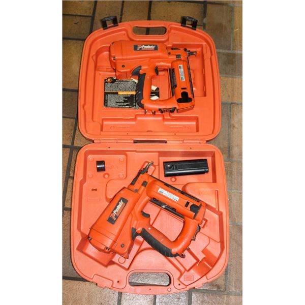 LOT OF TWO PASLODE CORDLESS ELECTRIC FINISHING