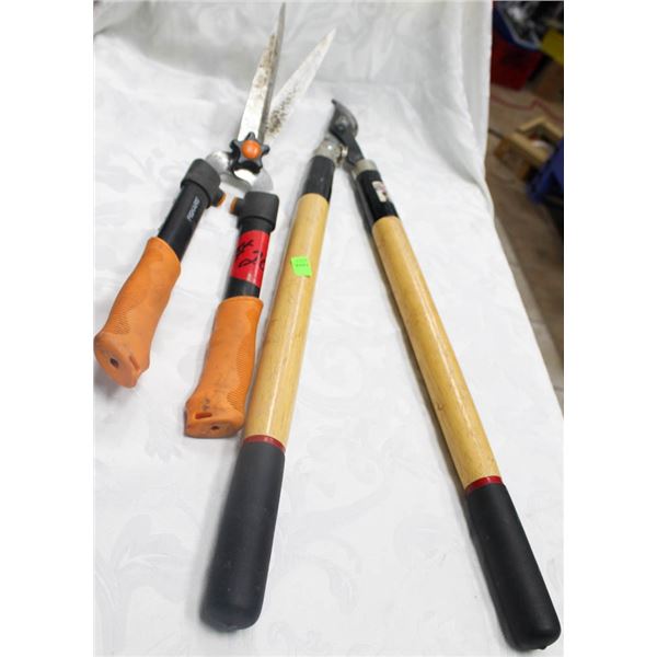 LOT OF 2 GARDEN SNIPS- JOBMATE/ FISKARS