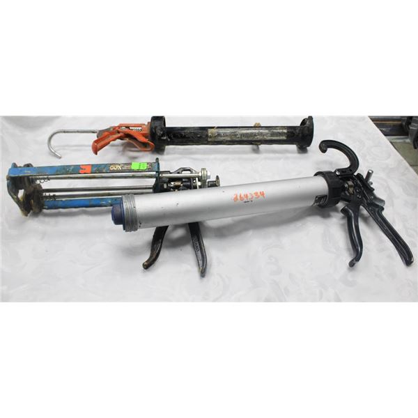 LOT OF ASSORTED CAULKING GUNS