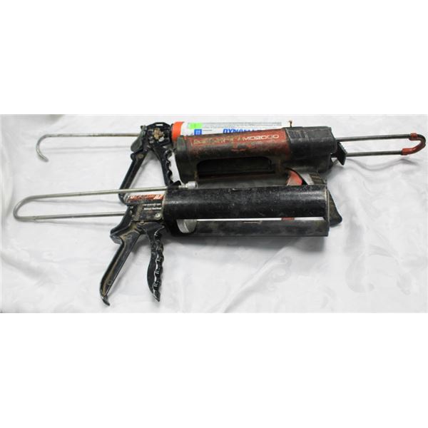 LOT OF ASSORTED CAULKING GUNS