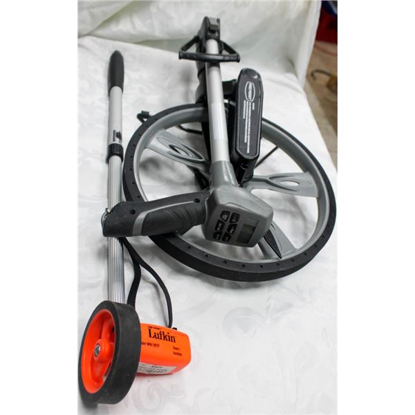 LOT OF 2 JOBSITE MEASURING WHEELS; LUFKIN & PRO