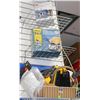 3 RACKS OF PAINTING HARDWARES/ TOOLS & MORE