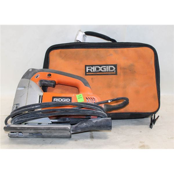 RIDGID ELECTRIC JIGSAW W/ SOFT CASE