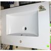 WHITE DROP IN VANITY SINK