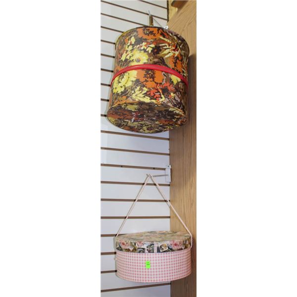 LOT OF 2- HAT BOXES