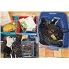 Image 2 : LARGE FLOOR LOT OF MISC BINS & CRATES; ELECTRONIC