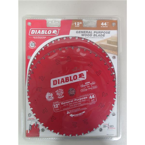 Diablo 12" General Purpose Wood Blade New in Package