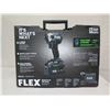 Image 2 : FLEX FX1371A-1H Quick Eject Hex Impact Driver Kit, Battery & Charger New in Box