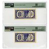 Image 2 : China. Bank of Taiwan, 1950, "Kinmen Branch" High Grade Sequential Banknote Pair.