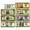 Image 1 : China. Bank Teller's Specimens for Identifying U.S. Banknotes, All with Chinese Specimen Overlay, ca