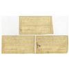 Image 2 : Connecticut Comptroller's Office, 1790, Trio of I/C Payment Certificates