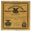 Image 1 : Portland Soldiers and Sailors Monument Association, 1883 Donation Certificate.