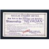 Image 2 : American-Hawaiian Steamship Co., Steamer Nevadan, ca.1902-1916 Specimen Advertising Trade Card.