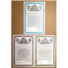 Image 1 : Poland. Republic of Poland, 1936, Specimen Dollar Sterling Tranche Coupon Bond Trio