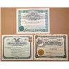 Image 1 : Horse Care, Horse Shoe, and Saddle, I/U Stock Certificate Trio, 1898 to 1914