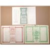 Image 2 : Horse Care, Horse Shoe, and Saddle, I/U Stock Certificate Trio, 1898 to 1914