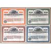 Image 1 : Baltimore and Ohio Railroad Co. Toledo-Cincinnati Division, 1917, Specimen Bond Quartet