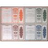 Image 2 : Baltimore and Ohio Railroad Co. Toledo-Cincinnati Division, 1917, Specimen Bond Quartet