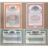 Image 1 : East Coast Railroads 1912 to 1924,  Specimen Bond Quartet Including 2 with Going off the Gold Standa