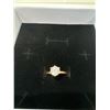 Image 1 : new 18K Gold plated 1CT lab created White Sapphire solitaire ring size 8