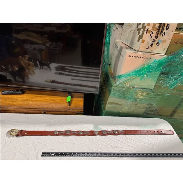 Leather belt size 36