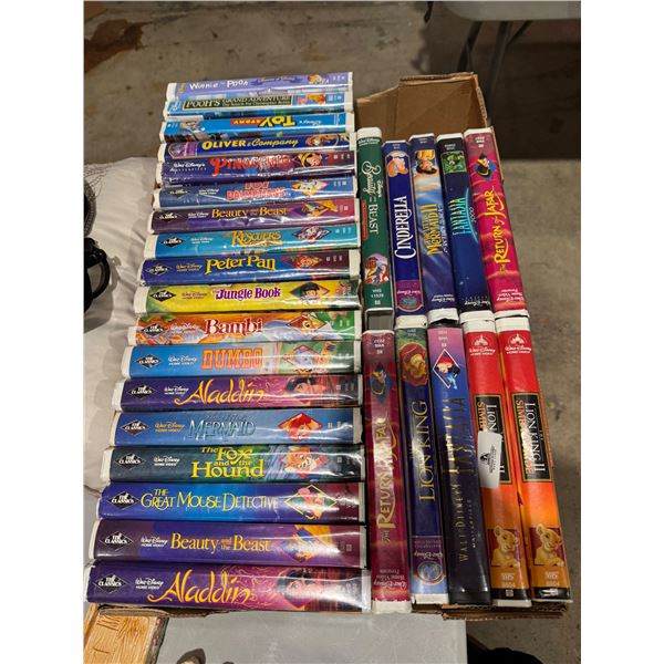 Disney VHS movies, black diamond the Classics and other