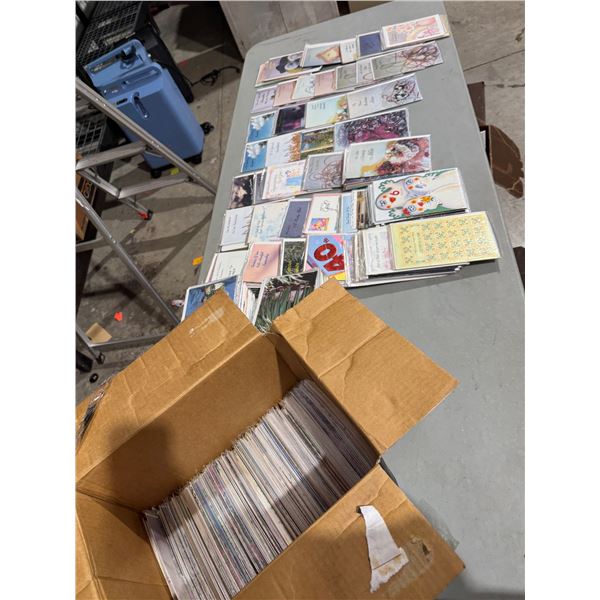 Large lot of greeting cards