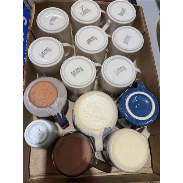 Corning, ware, mugs, and other