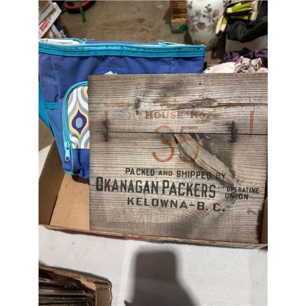 Okanagan pack board and cooler bag