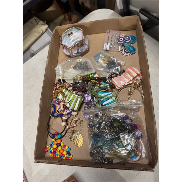 Assorted costume jewelry