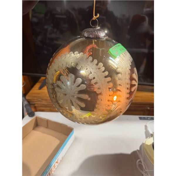 Mercury glass 10 inch ball decor 4 pounds