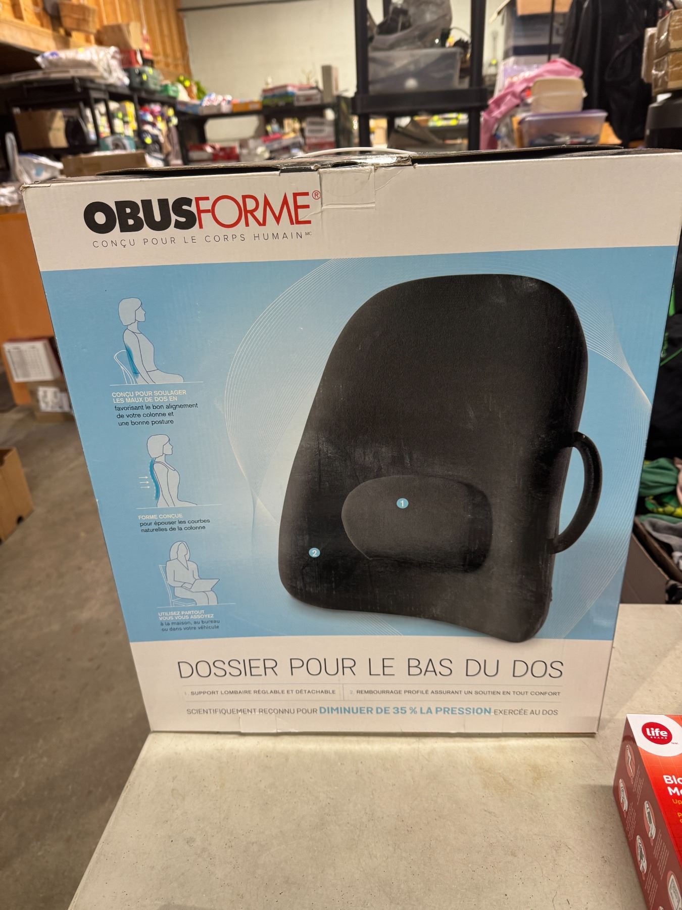 Obus forme low back rest support